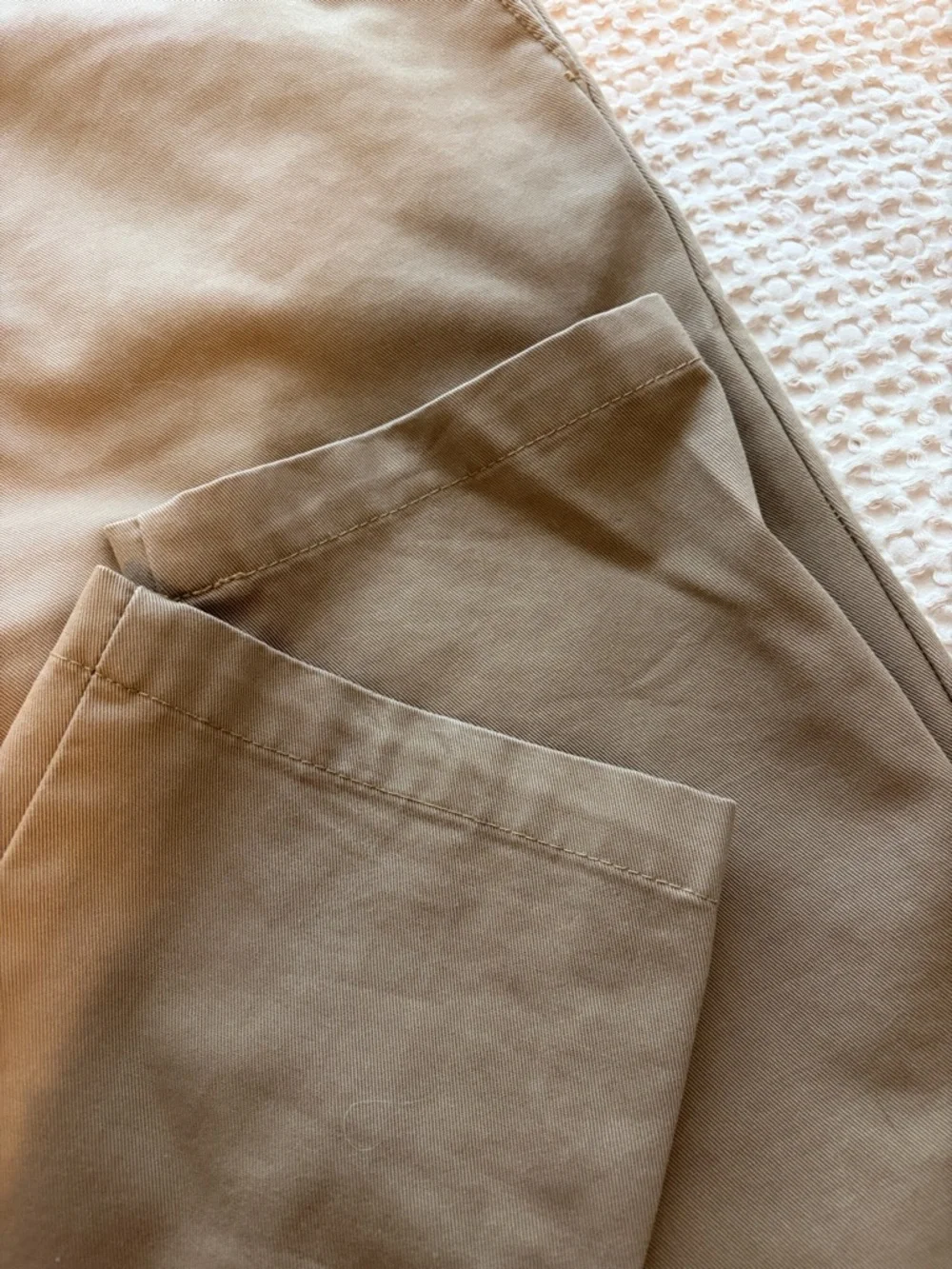 Izod Men’s Khaki Tan Chinos - Slim Flat Front